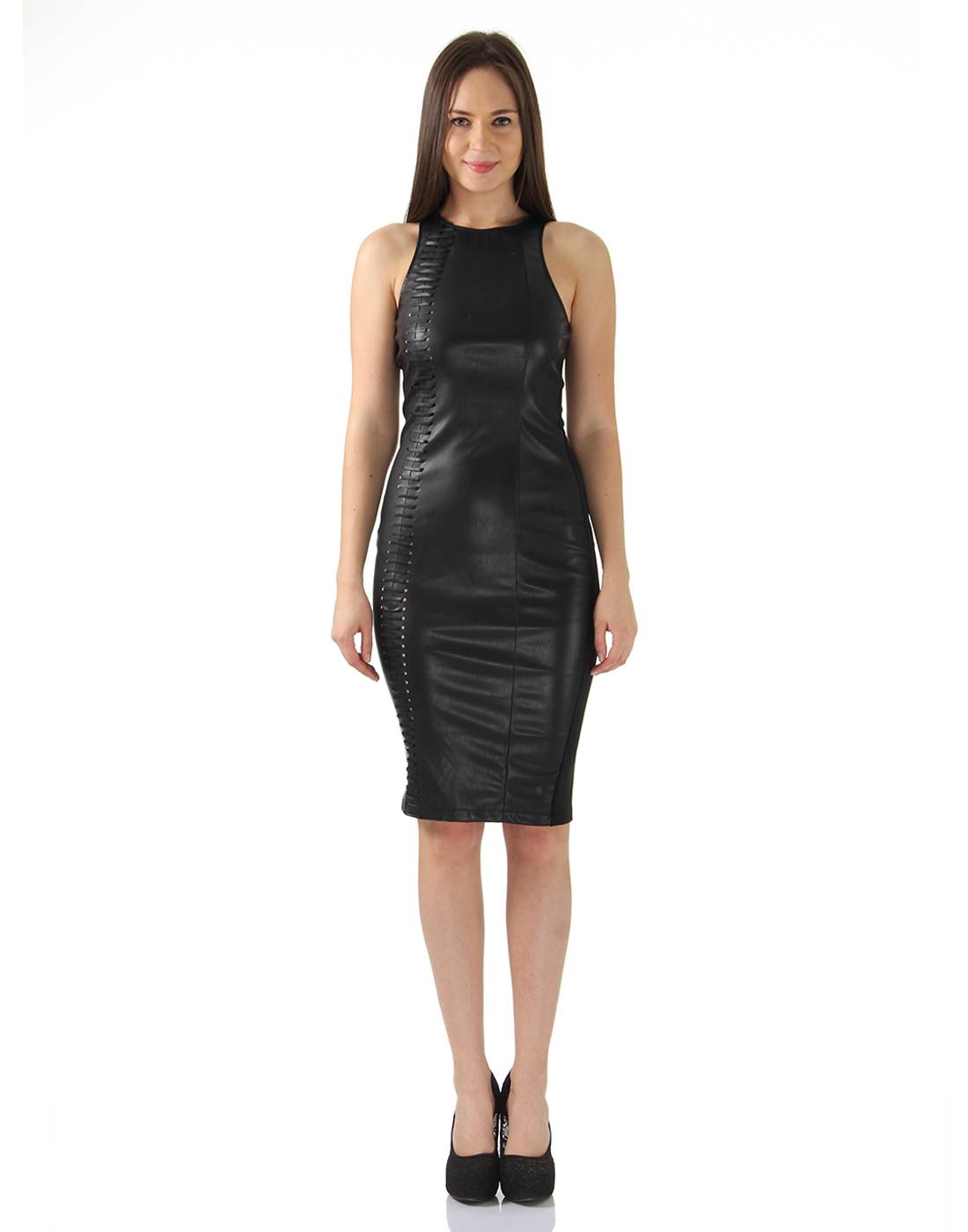 Ax Paris Women Party Black Bodycon Dress